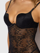 YVONE LACE PLUNGE PUSH UP GOWN