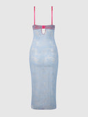 YVONE LACE PLUNGE PUSH UP GOWN