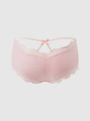 VERA MICRO & LACE TRIM STRAPPY BACK CHEEKY PEACH WHIP / S