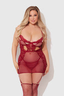 DEZI CHAIN CHEMISE RHUBARB / S