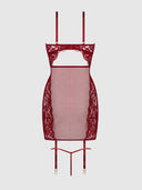 DEZI LACE & CHAIN CHEMISE SET