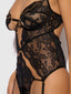 CECILY LACE & CHAIN GARTERED TEDDY