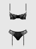 EDEN EMBROIDERED LACE BRA & BACKLESS HIPSTER SET
