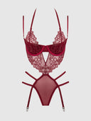 EDEN EMBROIDERED LACE TEDDY