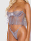 EDEN EMBROIDERED BUSTIER & TANGA SET