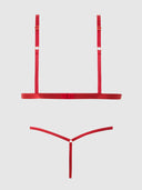 DRAGON 3 PIECE ROBE SET RED / S