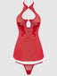 DRAGON CHEMISE SET RED / S