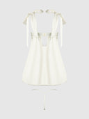 ROSALIE SATIN & EMBROIDERED LACE BABYDOLL & G-STRING SET