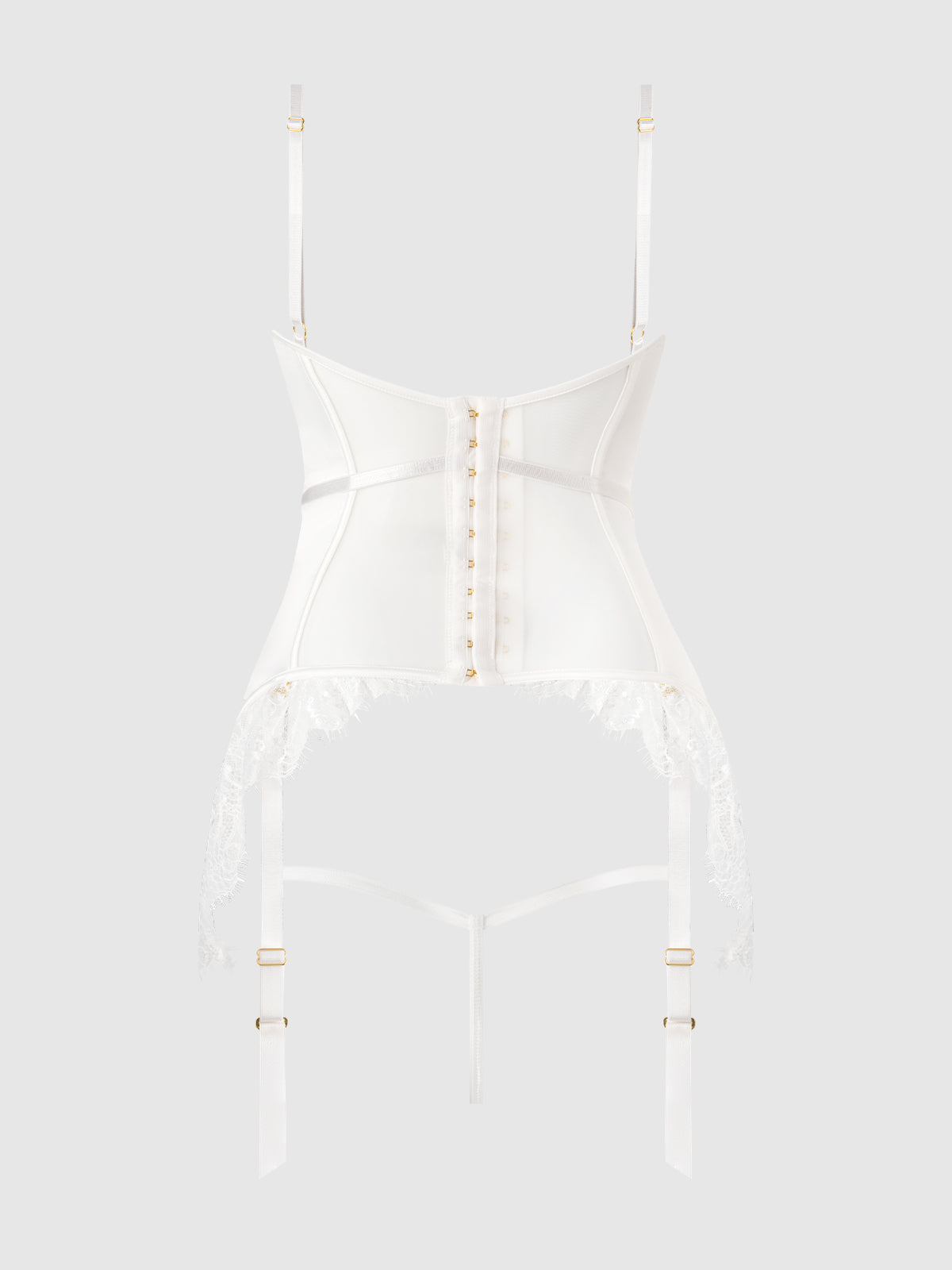 BRIDAL SATIN & LACE CHEMISE SET