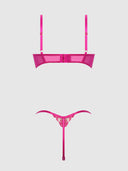 NOVA BLACKLIGHT LACE BRA & CROTCHLESS G-STRING SET