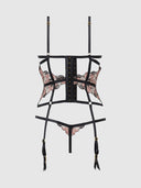 NOVA BLACKLIGHT BUSTIER SET BLACK / S