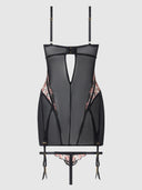NOVA BLACKLIGHT CHEMISE SET BLACK / S