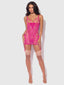 NOVA BLACKLIGHT LACE CHEMISE & THONG SET