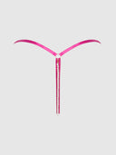 NOVA BLACKLIGHT LACE CROTCHLESS PEARL G-STRING