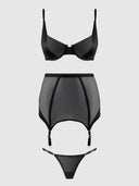 RAQUEL 3 PIECE SKIRT SET BLACK / S