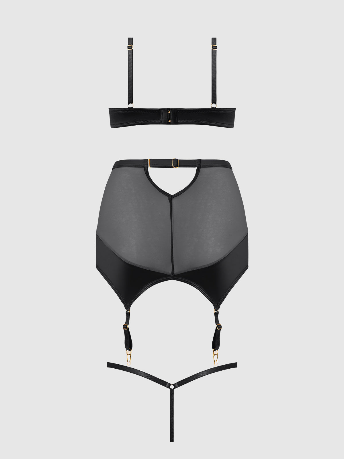 RAQUEL 3 PIECE SKIRT SET BLACK / S