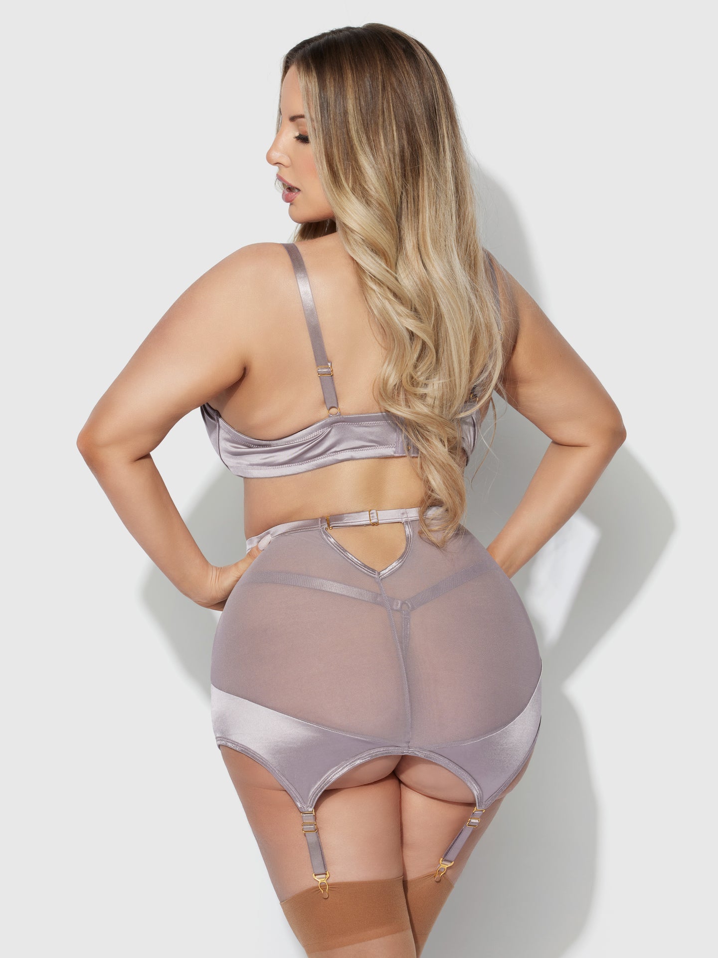 RAQUEL 3 PIECE SKIRT SET DARK ROSE / S