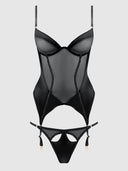 RAQUEL BUSTIER SET BLACK / S