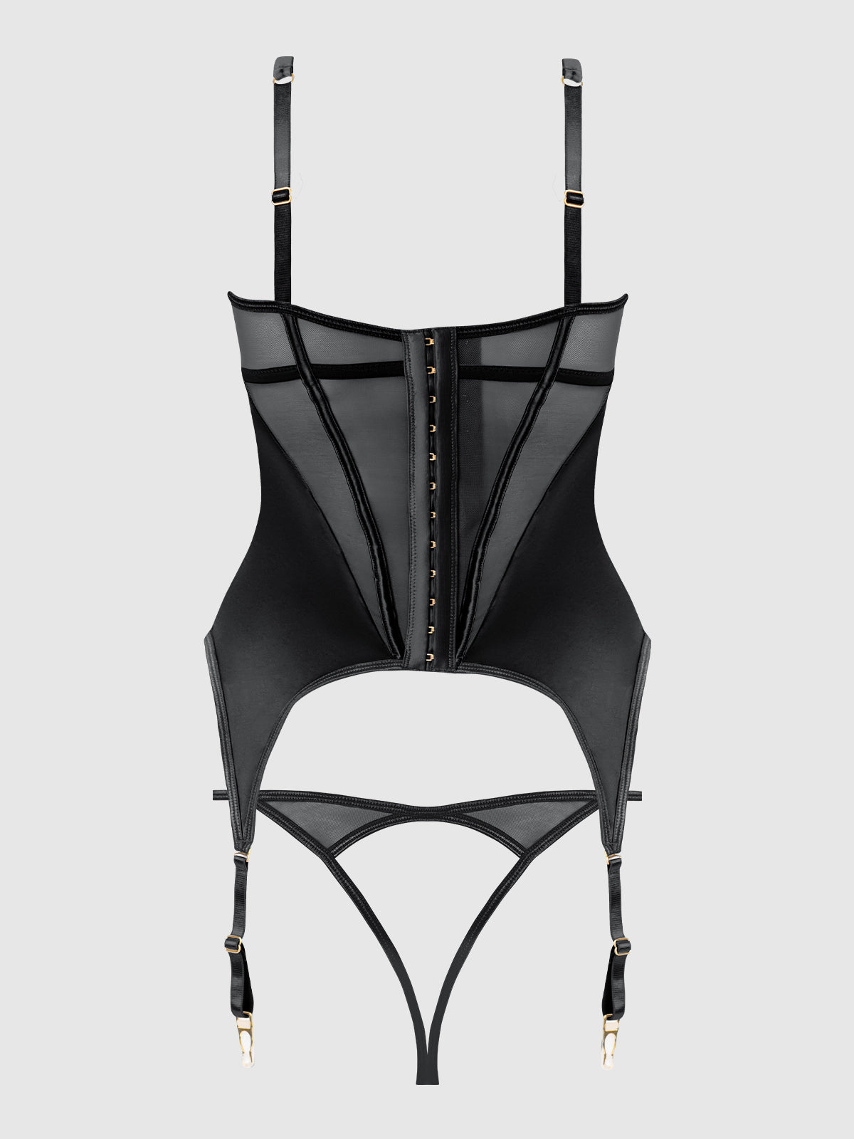 RAQUEL BUSTIER SET BLACK / S