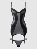 RAQUEL CHEMISE SET BLACK / S