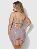 RAQUEL CHEMISE SET DARK ROSE / S