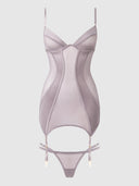 RAQUEL CHEMISE SET DARK ROSE / S