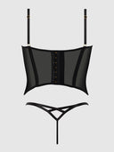 ASHLEY ALEXISS LACE BUSTIER  & G-STRING SET
