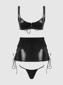 TRINITY 3 PIECE SKIRT SET BLACK / S