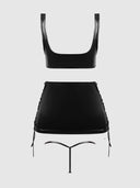 TRINITY 3 PIECE SKIRT SET BLACK / S