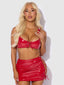 TRINITY 3 PIECE SKIRT SET RED / S