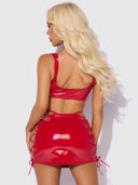 TRINITY 3 PIECE SKIRT SET RED / S