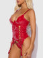 TRINITY BUSTIER SET RED / S