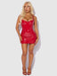 TRINITY CHEMISE SET RED / S