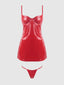 TRINITY CHEMISE SET RED / S