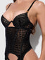 SNAKE BUSTIER SET BLACK / S