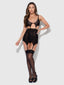 SNAKE CHEMISE SET BLACK / S