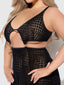 SNAKE CHEMISE SET BLACK / S