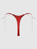 KRYSTAL RHINESTONE & SIDE SLIDER THONG