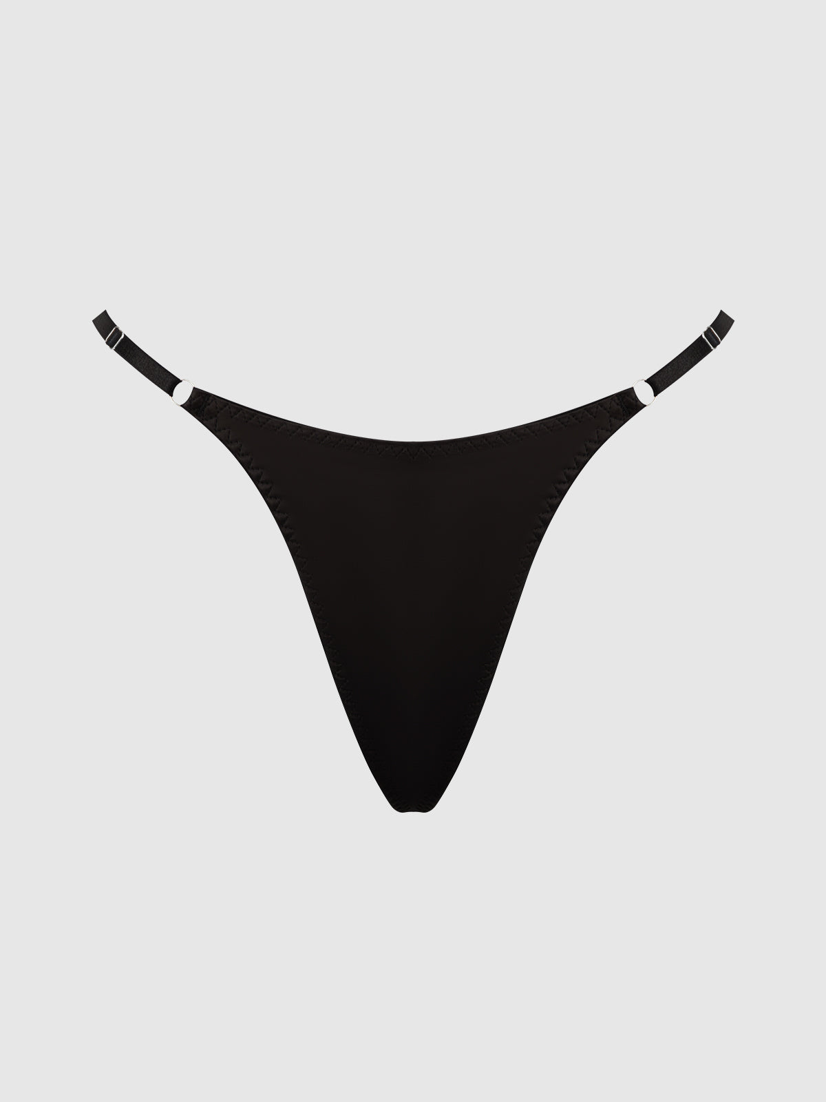 KRYSTAL SIDE SLIDER & RHINESTONE FRINGE BACK G-STRING