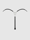KRYSTAL SIDE SLIDER & RHINESTONE FRINGE BACK G-STRING