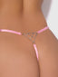 KRYSTAL RHINESTONE NET BACK G-STRING