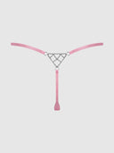 KRYSTAL RHINESTONE NET BACK G-STRING