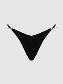 KRYSTAL RHINESTONE & SIDE SLIDER THONG