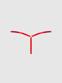 VICTORIA LACE DROP OFF TIE SIDE G-STRING CRIMSON RED / S