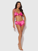 ISSADORA OILSLICK & LACE DROP OFF FLOUNCE TOP & PANTY
