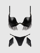 PHOENIX 2 PIECE BRA SET BLACK / S