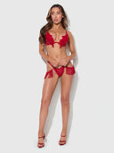 PHOENIX 2 PIECE BRA SET CRIMSON RED / S