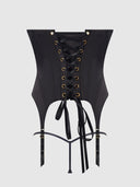 BRIGETA SATIN OPEN CUP BUSTIER & G-STRING SET