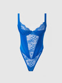 MADELINE SATIN & LACE PUSH UP TEDDY
