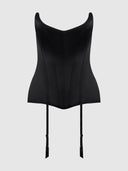 JULIET SATIN FULL BONING SCOOP NECK CORSET